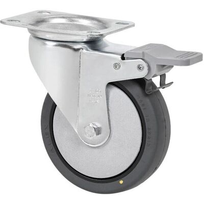 ALEX - 10zvlfd150cp-pgcsb - 150mm diámetro - Placa 106x86 - Caster wheel with brake ALEX - 10zvlfd150cp-pgcsb - 150mm diámetro - Placa 106x86 - Caster wheel with brake