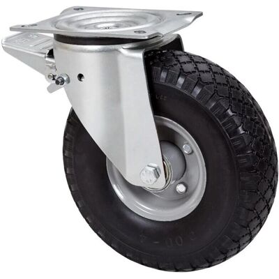ALEX - 10WLFN260-RIFB - 260mm - Rodamiento de Bolas - Rueda con Frenos Giratoria ALEX - 10WLFN260-RIFB - 260mm - Rodamiento de Bolas - Rueda con Frenos Giratoria
