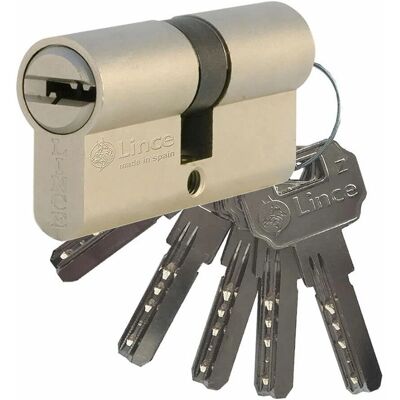 Cilindro de Seguridad Lince C2-9c234032n, Acero Níquel, 72mm Cilindro de Seguridad Lince C2-9c234032n, Acero Níquel, 72mm