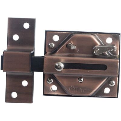 Lince Wzmocniony Stary Miedziany Zamek - 74x85mm Lince Wzmocniony Stary Miedziany Zamek - 74x85mm