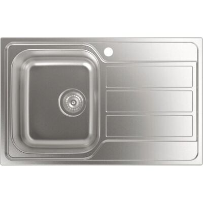 Fregadero Cata CDL-1ED de acero inoxidable - 79x50cm Fregadero Cata CDL-1ED de acero inoxidable - 79x50cm