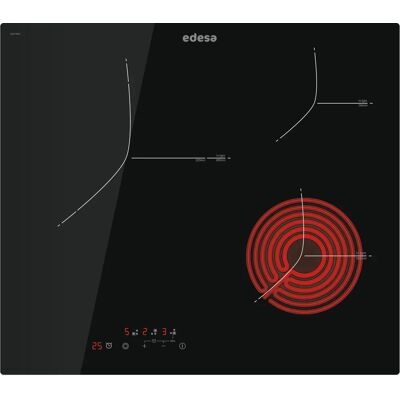 Edesa EVT-6328 R - Preto - Placa de Vitrocerâmica Edesa EVT-6328 R - Preto - Placa de Vitrocerâmica