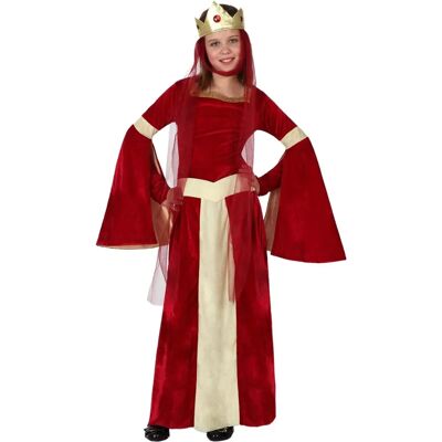 Costume enfant dame médiévale BigBuy - Satin rouge et or - 7-9 ans - Publicité Costume enfant dame médiévale BigBuy - Satin rouge et or - 7-9 ans - Publicité