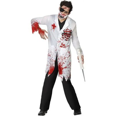 Costume Maschile Assassino Bianco Th3 Party - 3 Pezzi per Adulti Costume Maschile Assassino Bianco Th3 Party - 3 Pezzi per Adulti
