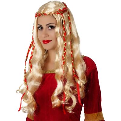 BigBuy Blond Splotkowana Peruka - Peruka BigBuy Blond Splotkowana Peruka - Peruka