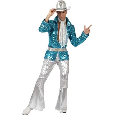 Marque Modèle Costume Disco Bleu pour Adultes - Costumes - Publicité Marque Modèle Costume Disco Bleu pour Adultes - Costumes - Publicité