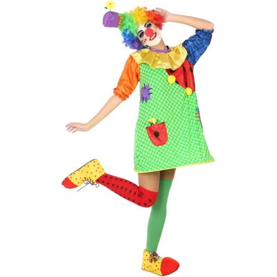 Costume da Clown Femmina BigBuy - Circo Multicolore - 2 Pezzi Costume da Clown Femmina BigBuy - Circo Multicolore - 2 Pezzi