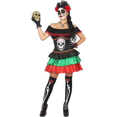 Costume Scheletro Multicolore Th3 Party XXL - Per Adulti Costume Scheletro Multicolore Th3 Party XXL - Per Adulti