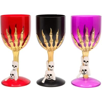 Atosa Halloween Halálfej Üveg - 17cm Atosa Halloween Halálfej Üveg - 17cm