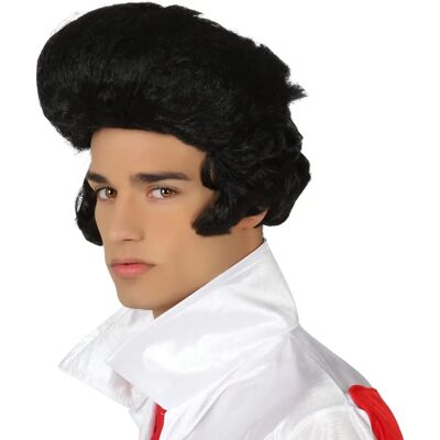 BigBuy Carnival Capelli Elvis Castani - Capelli BigBuy Carnival Capelli Elvis Castani - Capelli