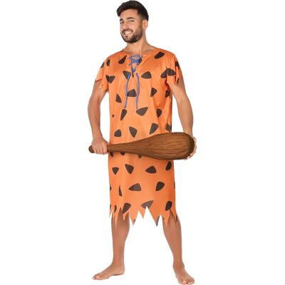 BigBuy Neanderthaler Kostuum - Oranje XL voor Volwassenen - 2 Stuks BigBuy Neanderthaler Kostuum - Oranje XL voor Volwassenen - 2 Stuks