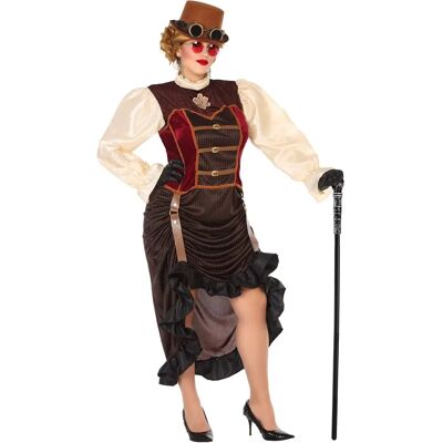 Costume Steampunk Marron pour Adultes - Robe BigBuy - Publicité Costume Steampunk Marron pour Adultes - Robe BigBuy - Publicité