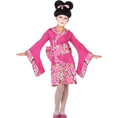 Costume Geisha Fucsia per Bambini - 3 Pezzi Costume Geisha Fucsia per Bambini - 3 Pezzi