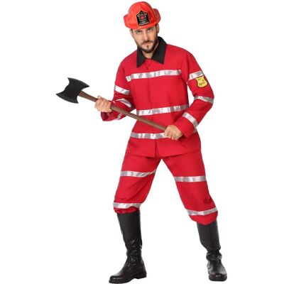 Costume da pompiere rosso per adulti - XS/S 2 pezzi Costume da pompiere rosso per adulti - XS/S 2 pezzi