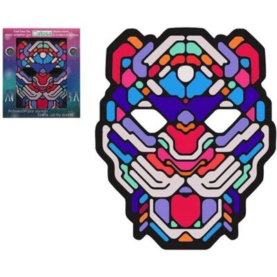 BigBuy Luipaard LED Carnavalsmasker - Unisex Volwassenen Accessoire BigBuy Luipaard LED Carnavalsmasker - Unisex Volwassenen Accessoire