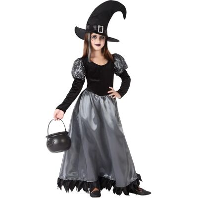 Costume pour enfants BigBuy 112209 - Sorcière Noir Gris - Publicité Costume pour enfants BigBuy 112209 - Sorcière Noir Gris - Publicité