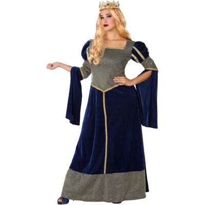 Déguisement de dame médiévale BigBuy - Robe et détails en or Déguisement de dame médiévale BigBuy - Robe et détails en or