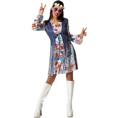 BigBuy Hippie Kostuum voor Volwassenen - Kostuums BigBuy Hippie Kostuum voor Volwassenen - Kostuums