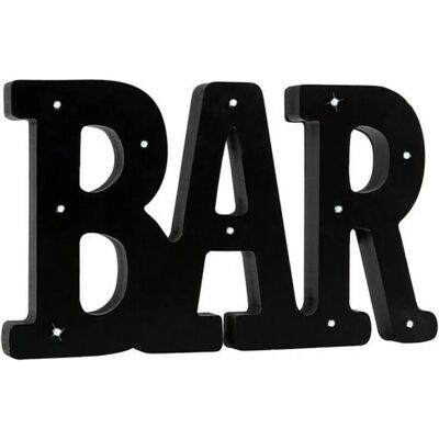 BigBuy Home Decorazione parete di bar nera - Decorazione parete - 36x2x21 cm BigBuy Home Decorazione parete di bar nera - Decorazione parete - 36x2x21 cm