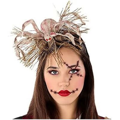 BigBuy Halloween Hårband Lätt Färgad Spindel BigBuy Halloween Hårband Lätt Färgad Spindel