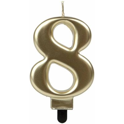 BigBuy Transparent Nummer 8 Festljus - Ljus BigBuy Transparent Nummer 8 Festljus - Ljus
