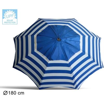 BigBuy Garden Sunshade Stripes Ø 180 cm BigBuy Garden Sunshade Stripes Ø 180 cm