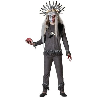 Costume per adulti BigBuy Chaman grigio XL - Costume Costume per adulti BigBuy Chaman grigio XL - Costume