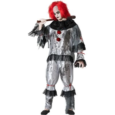 Costume da Pagliaccio Maschile Grigio di BigBuy per Adulti M/L - Costume Costume da Pagliaccio Maschile Grigio di BigBuy per Adulti M/L - Costume