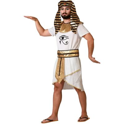 Costume égyptien blanc et or avec ceinture - Costume - Publicité Costume égyptien blanc et or avec ceinture - Costume - Publicité