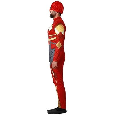 Costume da eroe dei fumetti rosso BigBuy per adulti Costume da eroe dei fumetti rosso BigBuy per adulti