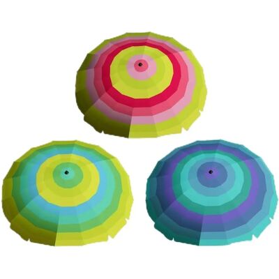 BigBuy Trädgårdsparasoll Randig 220cm - Parasoll BigBuy Trädgårdsparasoll Randig 220cm - Parasoll