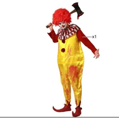 Costume de Clown d'Halloween Jaune XL - Costume - Publicité Costume de Clown d'Halloween Jaune XL - Costume - Publicité