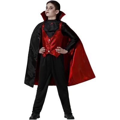Fantasia de Vampiro Vermelho da BigBuy para Crianças de 7-9 Anos Fantasia de Vampiro Vermelho da BigBuy para Crianças de 7-9 Anos