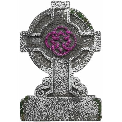 BigBuy Pierre funéraire Halloween 53 x 36 cm Croix - Décoration d'Halloween BigBuy Pierre funéraire Halloween 53 x 36 cm Croix - Décoration d'Halloween