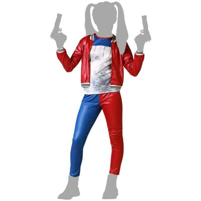 BigBuy Vérző Harlekin Jelmez felnőtteknek és gyerekeknek - Halloween stílus BigBuy Vérző Harlekin Jelmez felnőtteknek és gyerekeknek - Halloween stílus