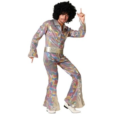 Modèle M ATOSA - Costume disco multicolore pour adultes avec ceinture - Publicité Modèle M ATOSA - Costume disco multicolore pour adultes avec ceinture - Publicité