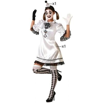 Costume de Clown Blanc ATOSA - Costumes pour adultes - Publicité Costume de Clown Blanc ATOSA - Costumes pour adultes - Publicité