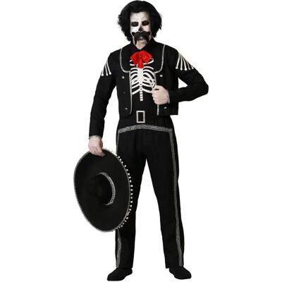 Costume Scheletro Messicano Atosa - Uomo Adulti Costume Scheletro Messicano Atosa - Uomo Adulti