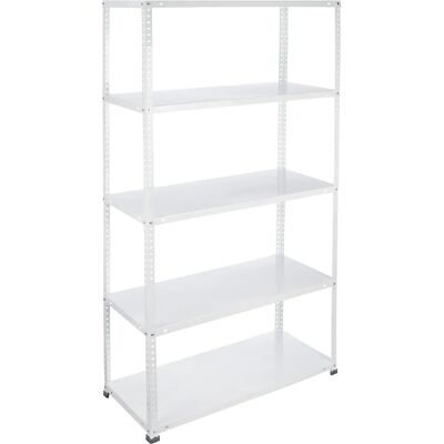 Estanterías Blancas de Bricolaje Arshelving - Kit de 5 Baldas con Resistencia de 80 Kg/Balda y Fácil Montaje Estanterías Blancas de Bricolaje Arshelving - Kit de 5 Baldas con Resistencia de 80 Kg/Balda y Fácil Montaje