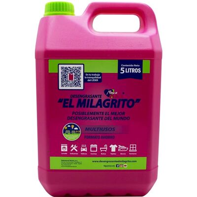 El Milagrito Desengrasante Multiusos - 5L - Cocina, Baño, Marina El Milagrito Desengrasante Multiusos - 5L - Cocina, Baño, Marina
