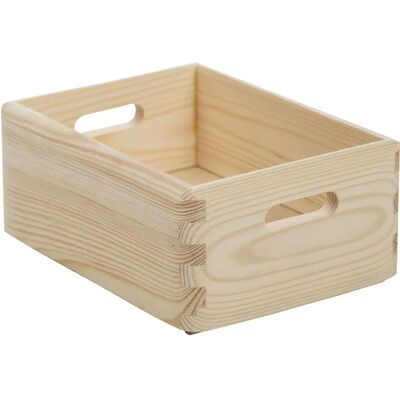 Scatola in legno di pino Astigarraga - Versatile e sostenibile 20x15x9cm Scatola in legno di pino Astigarraga - Versatile e sostenibile 20x15x9cm