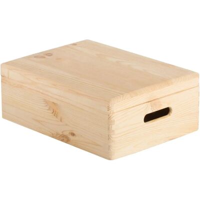 Scatola di Legno di Pino Massiccio Astigarraga - 14x40x30cm Scatola di Legno di Pino Massiccio Astigarraga - 14x40x30cm