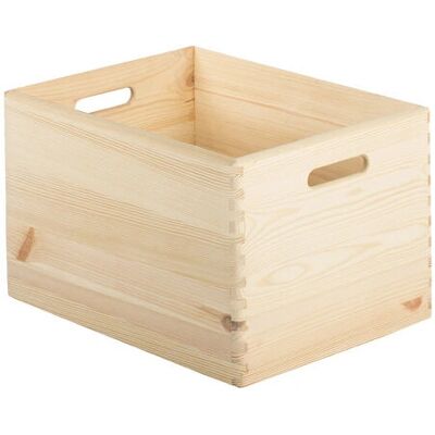Astigarraga CBS403023 Natürliche Kiefernholz Aufbewahrungsbox - Rechteckig Multi-use Astigarraga CBS403023 Natürliche Kiefernholz Aufbewahrungsbox - Rechteckig Multi-use