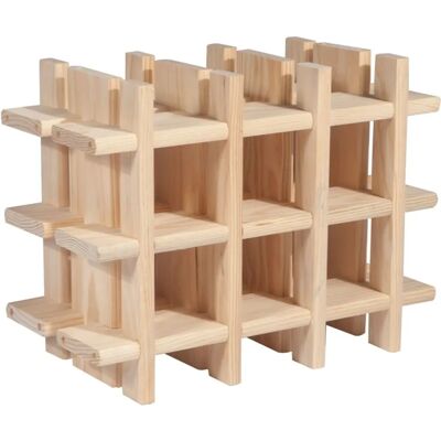Astigarraga Botellregal Braun Kiefernholz - 9 Flaschen, 43x22x32,5cm Astigarraga Botellregal Braun Kiefernholz - 9 Flaschen, 43x22x32,5cm