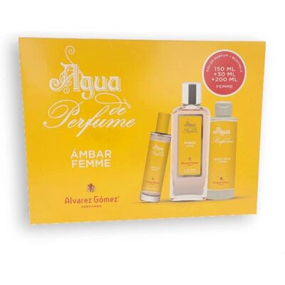 Alvarez Gomez Amber Femme Etui 3 szt - Zestaw Perfum dla Kobiet Alvarez Gomez Amber Femme Etui 3 szt - Zestaw Perfum dla Kobiet