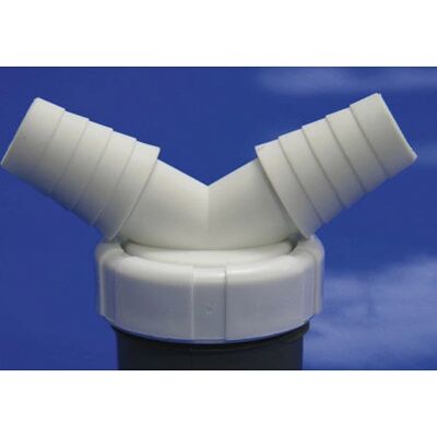 Wolfpack 4110005 Conector de saída dupla - Acessório hidráulico Wolfpack 4110005 Conector de saída dupla - Acessório hidráulico
