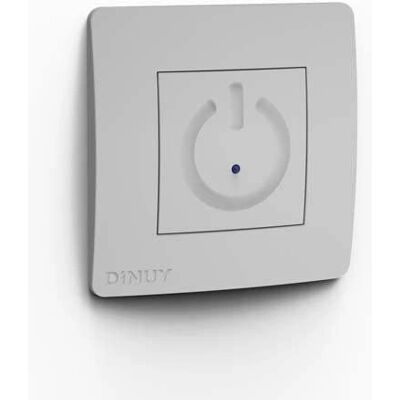 Dinuy - Interruptor Táctil Temporizado 3 Hilos Blanco - Control de Luz Interior Dinuy - Interruptor Táctil Temporizado 3 Hilos Blanco - Control de Luz Interior