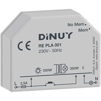 DINUY - RE.PLA.001 - 230V - Dimmer DINUY - RE.PLA.001 - 230V - Dimmer