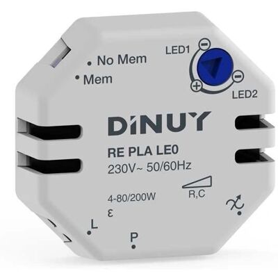 Dinuy LE0 Regulador LED - Compatible con lámparas 230V y 12V Dinuy LE0 Regulador LED - Compatible con lámparas 230V y 12V