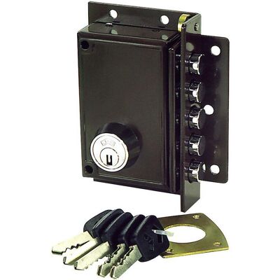 Cerradura JIS 5239 Pintada Izquierda Alta Seguridad - Cerradura de Sobreponer Cerradura JIS 5239 Pintada Izquierda Alta Seguridad - Cerradura de Sobreponer